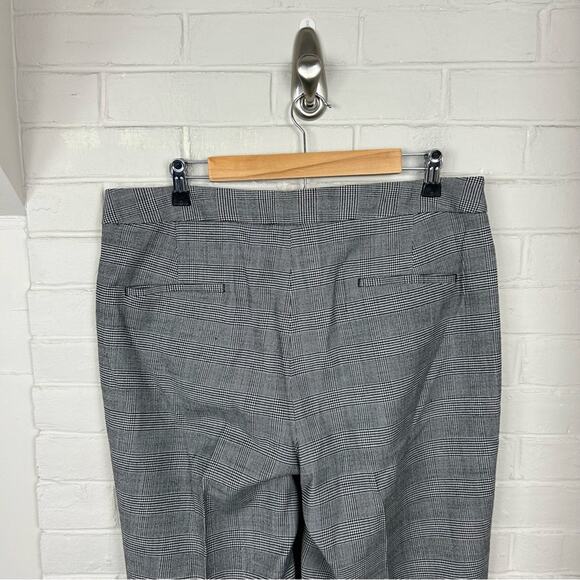 Talbots Herringbone Houndstooth Curvy Fit Wool Blend Trouser Pants Size 12 - Picture 11 of 12